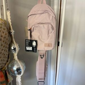 Adidas Pink sling Backpack
